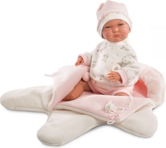 Picture of Llorens Lalka - Bobas w róowym kombinezonie, 42 cm (74038)