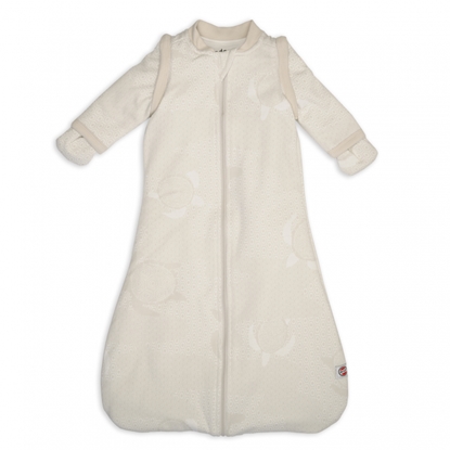 Attēls no Lodger Hopper Matcha Turtle guļammaiss ar noņemamām piedurknēm, Birch, 50/62