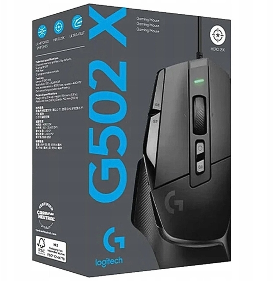 Изображение LOGI G G502 X Mouse optical wired