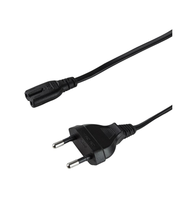 Изображение Logilink | Power cord | CP092 | Black Euro plug (CEE 7/16) | IEC 60320 C7 connector