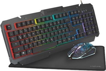 Изображение Logilink Gaming-Set aus Tastatur, Maus und Mauspad