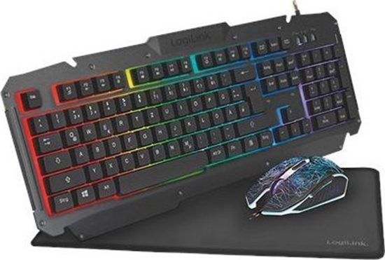 Изображение Logilink Gaming-Set aus Tastatur, Maus und Mauspad