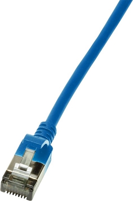 Изображение LogiLink LogiLink Patchkabel CAT6A STP TPE SlimLine blau 0,5m