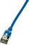 Picture of LogiLink LogiLink Patchkabel CAT6A STP TPE SlimLine blau 0,5m