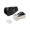 Изображение Logilink Steckverbinder CAT6 RJ45 100er Set, geschirmt, sw.
