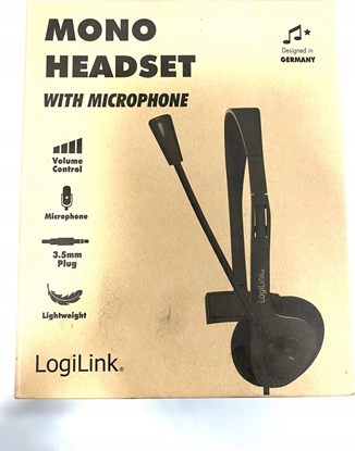Изображение Logilink Stereo-Headset, 1x 3,5-mm-Klinke Bügelmikro Eco-Box