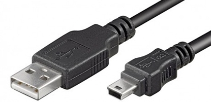 Attēls no Logilink | USB MINI-B 5-pin 180 Cert 1.8m | USB-A to mini-USB Mini-USB B | USB A