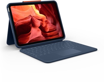 Изображение Logitech Logitech Rugged Combo 4 Touch - Tastatur und Foliohulle - mit Trackpad - Apple Smart connector - fur Apple 10.9-inch iPad (10. Generation)
