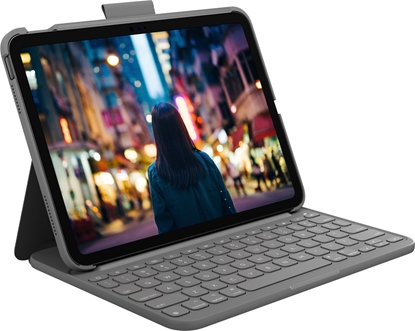Изображение Logitech Logitech Slim Folio Szary Bluetooth QWERTZ Swiss