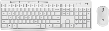 Picture of Logitech Wireless Keyboard+Mouse MK295 white retail
