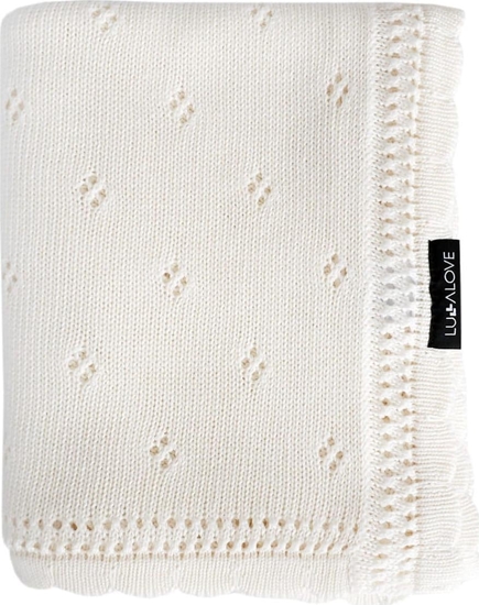 Picture of LullaLove Kocyk niemowlcy aurowy Daisy Kokos Lullalove