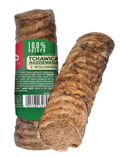 Изображение MACED Trachea stuffed with beef - chew for dog - 120g