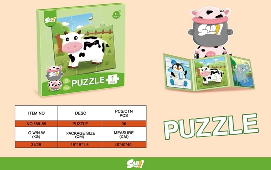 Picture of Magnetyczne Puzzle Zwierzta + Ksieczka EDUKAMP