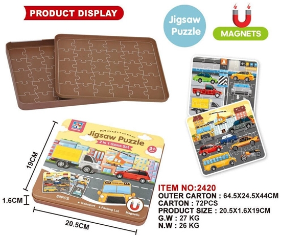 Picture of Magnetyczny Zestaw Puzzle Miasto EDUKAMP