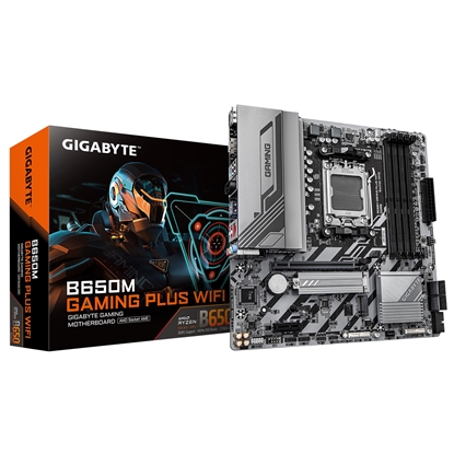 Attēls no Mainboard|GIGABYTE|AMD B650|SAM5|Micro-ATX|Memory DDR5|Memory slots 4|B650MGAMINGPLUSWF1.3