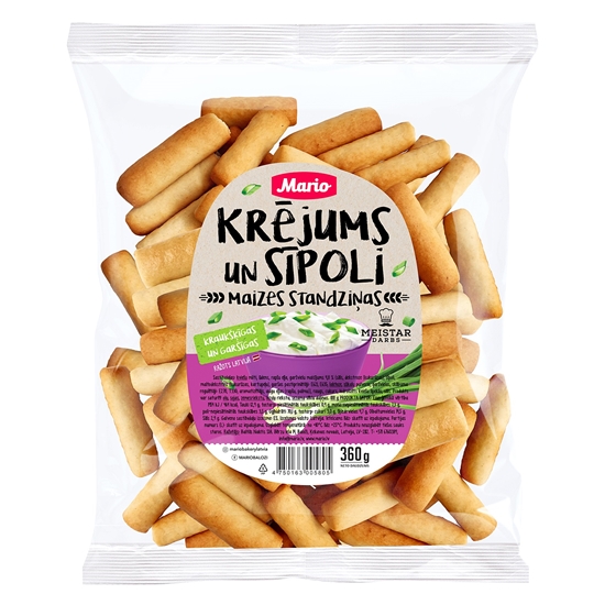 Picture of Maizes standziņas MARIO Sīpoli un krējums, 360g