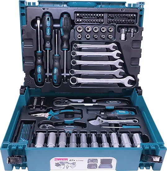 Изображение Makita E-11542 Machanic Tool Set 87-prt. in MAKPAC Size 1