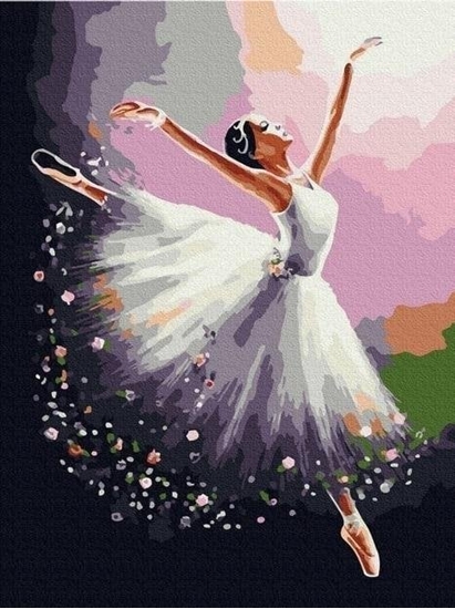 Picture of Malowanie po numerach - Balerina w biaym 40x50 cm