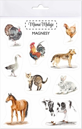 Attēls no Mama Maluje Magnesy Zwierzta wiejskie