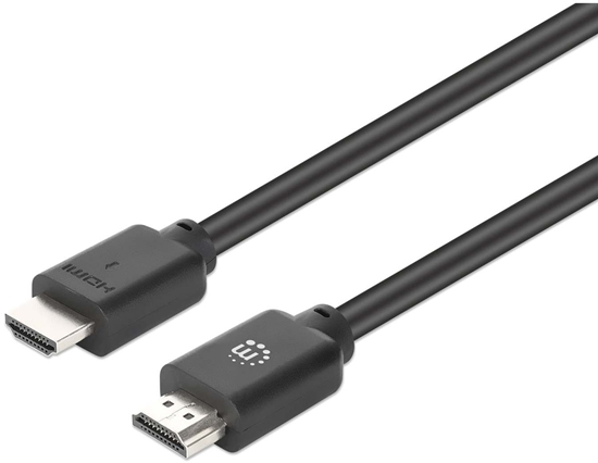 Изображение Manhattan 4K60 HDMI 2.0 Kabel 5 m 18 Gbit/s schwarz