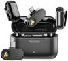 Picture of Mikrofon Maono maono Wave T1 Mini (USB-C & Lightning + Charge Case) Black (Juodi) Belaidiai Mikrofonai