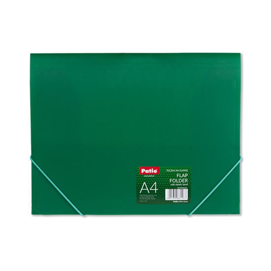 Picture of Mape ar gumiju PATIO, 0.45 mm, A4 formāts, zaļa