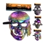 Изображение Maska Halovīna Galvaskauss metāliska 3-veidi