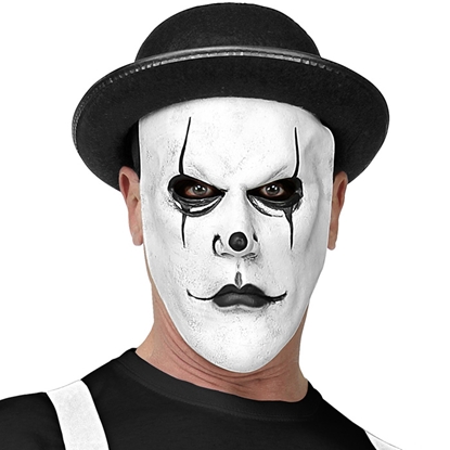 Attēls no Maska sejai balta ar cepuri