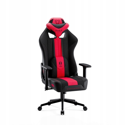 Attēls no Fotel Diablo Chairs Materiaowy Fotel Diablo X-Player 2.0 Small: Karmazynowo-antracytowy
