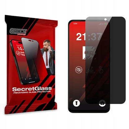 Изображение Matowe szko prywatyzujce GrizzGlass SecretGlass do Xiaomi Redmi A5 4G