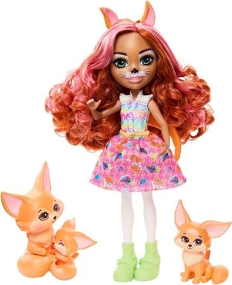 Изображение Mattel Enchantimals. Lalka Fennec Fox rodzina liski HNT60