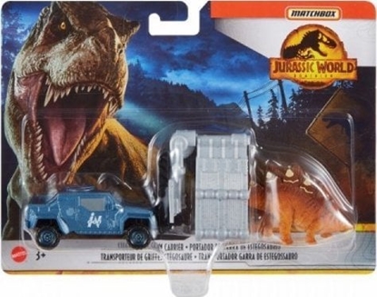 Attēls no Mattel Pojazd Matchbox Jurassic World Transporter Dinozaur Stegosaurus Claw Carrier