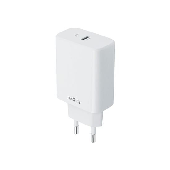 Picture of Maxlife MXTC-10-20C PD QC charger 1x USB-C 20W whi