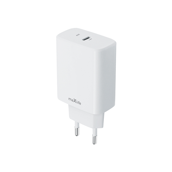 Picture of Maxlife MXTC-10-30C PD QC charger 1x USB-C 30W whi