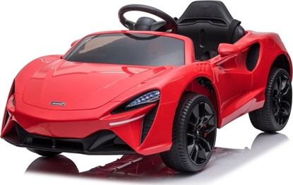 Изображение McLaren Artura na akumulator dla dzieci Czerwony + Napd 4x4 + Pilot + Wolny Start + EVA + Audio LED