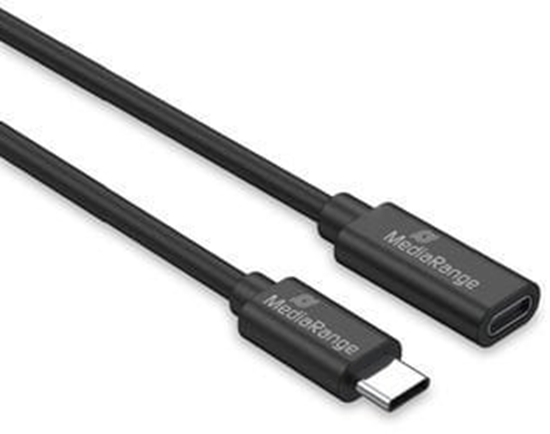 Picture of Kabel USB MediaRange USB-C - USB-C 2 m Czarny (MRCS245)