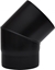 Picture of Melnā dūmvada līkums 45° ø200