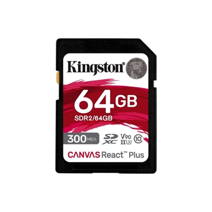 Изображение Atmiņas karte Kingston Canvas React Plus SDXC 64GB