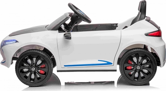 Изображение Mercedes Benz AMG EQA dla dzieci Biay + Pilot + 5-punktowe pasy + EVA + Wywietlacz MP3 + LED