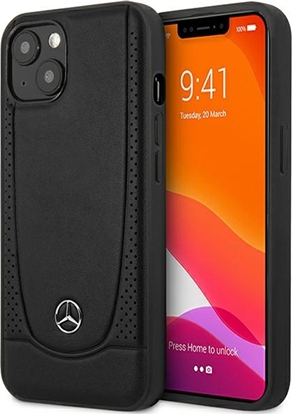 Picture of Mercedes Mercedes MEHCP15MARMBK iPhone 15 Plus / 14 Plus 6.7" czarny/black hardcase Leather Urban