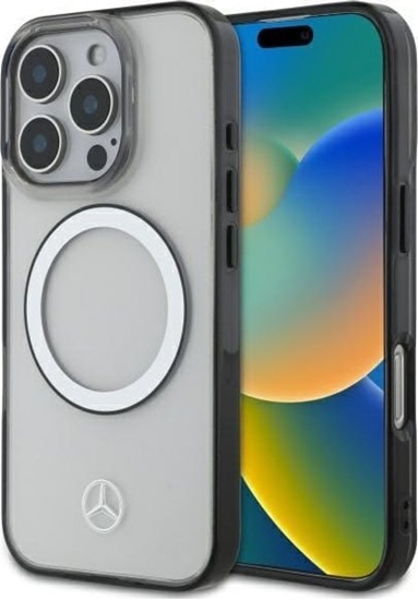 Picture of Mercedes Mercedes MEHMP16L23HUOKC iPhone 16 Pro    6.3" transparent hardcase Printed logo MagSafe
