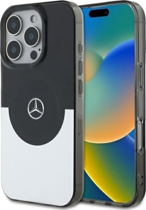 Picture of Mercedes Mercedes MEHMP16X23HBIGK iPhone 16 Pro    Max 6.9" czarny srebrny/black silver hardcase Doubel Layer BiColor MagSafe