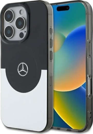Picture of Mercedes Mercedes MEHMP16X23HBIGK iPhone 16 Pro    Max 6.9" czarny srebrny/black silver hardcase Doubel Layer BiColor MagSafe