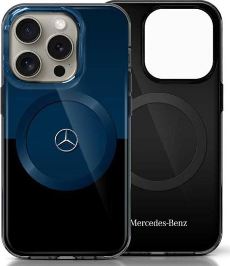 Picture of Mercedes Mercedes MEHMP16X23HBIKV iPhone 16 Pro    Max 6.9" czarny niebieski/black blue hardcase MB Double Layer BiColor MagSafe