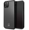 Picture of Mercedes-Benz Apple iPhone 11 Pro Max Hard Case Leather Carbon Fiber Black