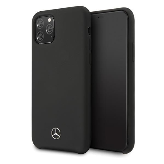 Изображение Mercedes-Benz Mercedes MEHCN58SILBK iPhone 11 Pro hardcase black/black Silicone Line