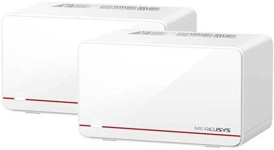 Picture of MERCUSYS Halo H37BE(2-pack) WiFi7 Mesh (BE6500,2,4GHz/5GHz,2x2,5GbELAN/WAN,1xGbELAN/WAN)