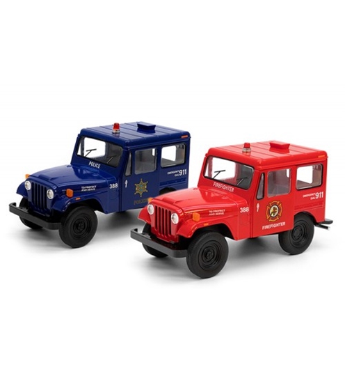 Изображение Metāla auto modelis 1971 Jeep DJ-5B (Police/ Firefighter) 1:26 KT5433PR