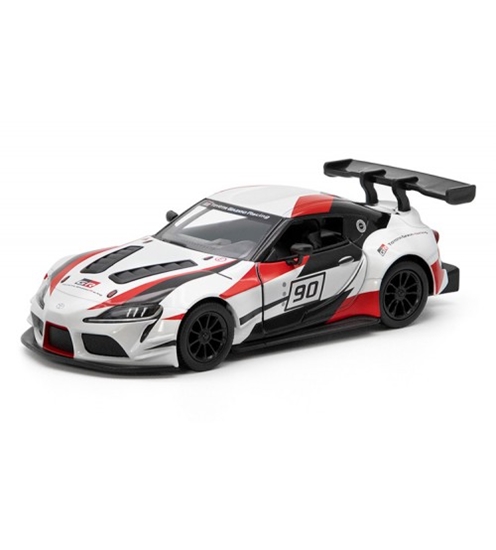 Picture of Metāla auto modelis Toyota GR Supra Racing Concept with printing (kastītē )1:36 KT5421WF