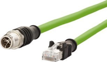 Attēls no Metz Kabel poczeniowy METZ CONNECT M12 mski-RJ45 mski, 8-stykowy kodowany X, 2 m